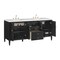 James Martin Vanities 72'' Double Vanity, Carbon Oak w/ 3 CM White Zeus Quartz Top 485-V72-CBO-3WZ - alternate 5
